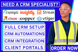 setup resimpli crm, insightly, streak, cloze, vtiger and copper crm