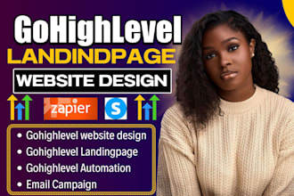 create gohighlevel website, ghl landingpage, sales funnel, ghl automation setup