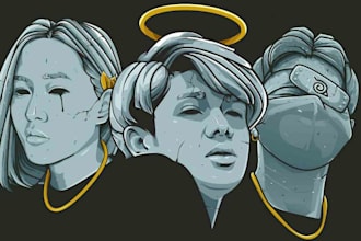 turn your photo into a statue style artwork
