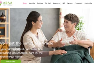 home care website healthcare elderly care medicare medical website home care