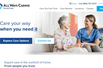 home care website healthcare elderly care medicare medical website home care