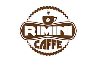 design monogram cafe coffee tea theme logo
