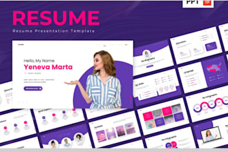 design redesign revamp modern resume cv portfolio powerpoint canva presentation