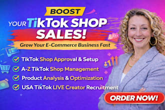 set up tiktok shop manage tiktok live creator recruitment tik tok representative