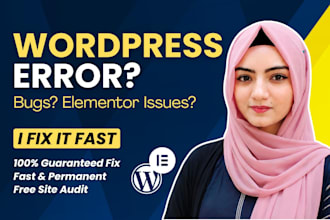 fix any wordpress critical error, bugs or elementor issues fast