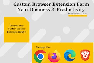 create any type of browser extension for any browser