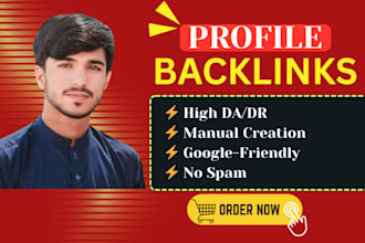 build manual profile backlinks for website ranking