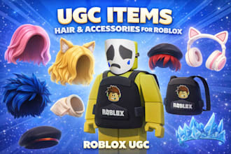 create high quality custom roblox ugc items and accessories
