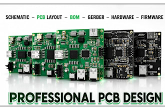 design professional pcb, schematic and esp32, arduino or stm32 hardware