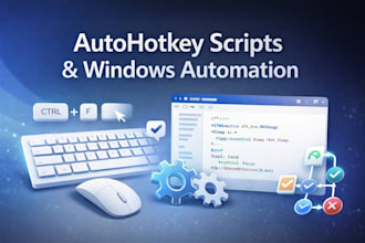 create autohotkey script for automation, bots, macros, powershell, python script
