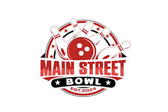 create high quality and beautiful bowling  logo design