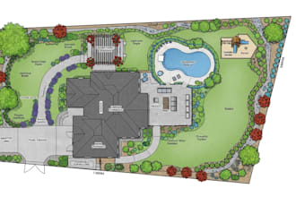 create site plan and landscape designs for permit approval