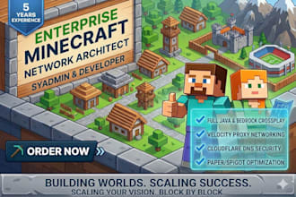 build a high performance minecraft server network