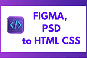 convert figma to HTML, xd to HTML PSD to HTML, material bootstrap5 or tailwind