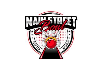 create exclusive and marvelous bowling  logo design