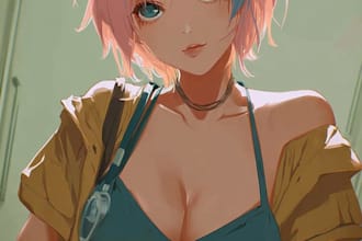 create full body anime fan art character illustration