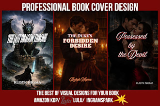 do book cover design, romance ebook cover, fantasy, dark romance for amazon KDP