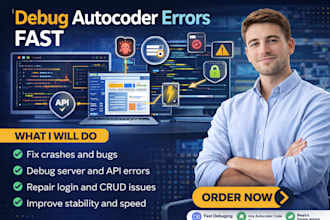 debug autocoder complex logic error crud bug repair fix autocoder app develop