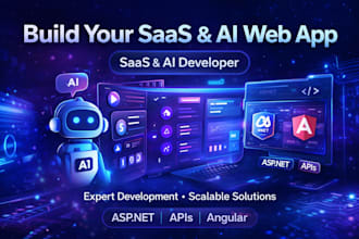 build scalable ai powered saas web app using asp net and angular