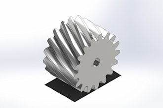 design gear and gear arbor in solidworks for manufacturing