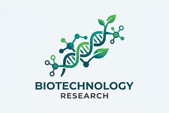 design a modern and professional biotechnology research logo