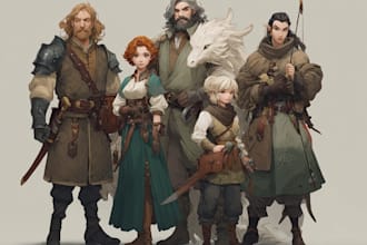 do design dnd party and fantasy