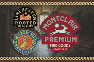 create vintage inspired badge design