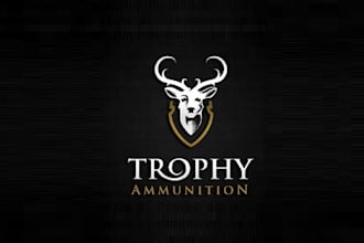 create inventive logo for a high end ammunition manufacturer