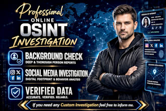 do social media investigation, background check, private investigation, osint