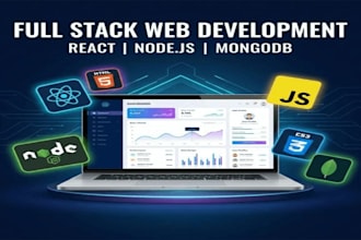 create a modern react website with node js backend