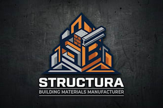 design a strong and professional building materials manufacturer logo