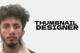 design amazing thumbnails for you