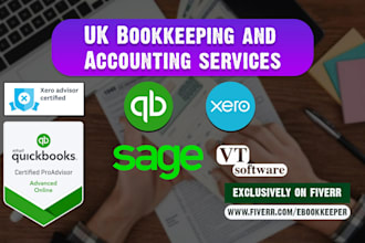 do bookkeeping and accounting in  xero and quick books