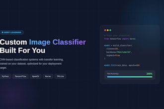 build a custom image classifier using deep learning
