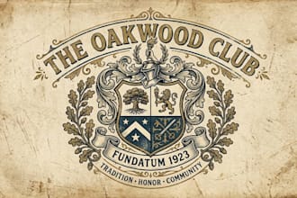 design a premium and professional crest logo