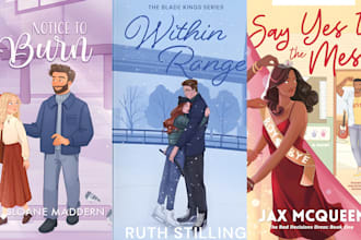 do romance book cover art illustration romance kindle cover character design art