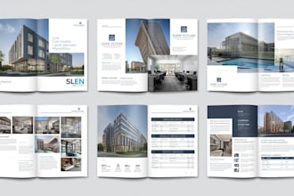 design commercial real estate offering memorandum, brochure, flyer for marketing