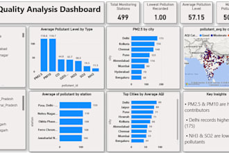 create a professional power bi dashboard and data visualization