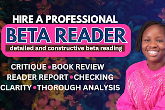 beta read, provide feedback on fiction novel, fantasy thriller, romance book