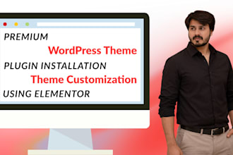 install wordpress setup demo and install elementor pro for customization