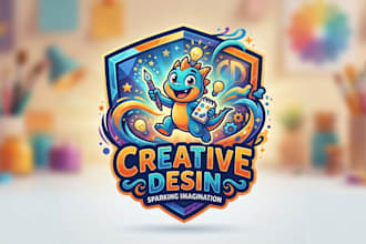 design a fun and unique cartoon logo for your brand