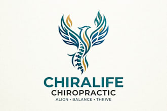 design a professional and modern chiropractor logo