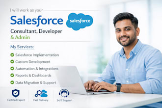 work as your salesforce consultant, developer and admin