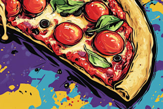 food pop art of your food pop art