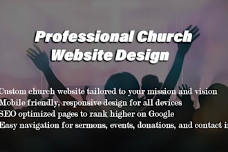 design responsive church website