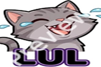 pack grey cat emotes for twitch
