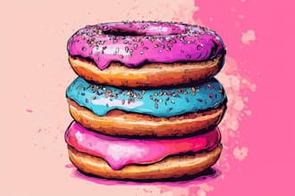 design pop art of your food pop art