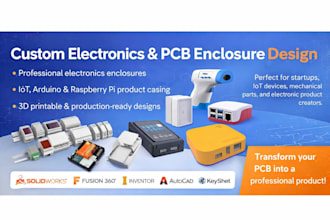design electronics enclosure and product casing for pcb and iot devices