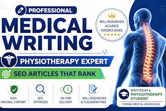 write SEO physiotherapy and medical articles that rank on google