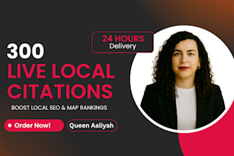 do 300 local citations and directory submission